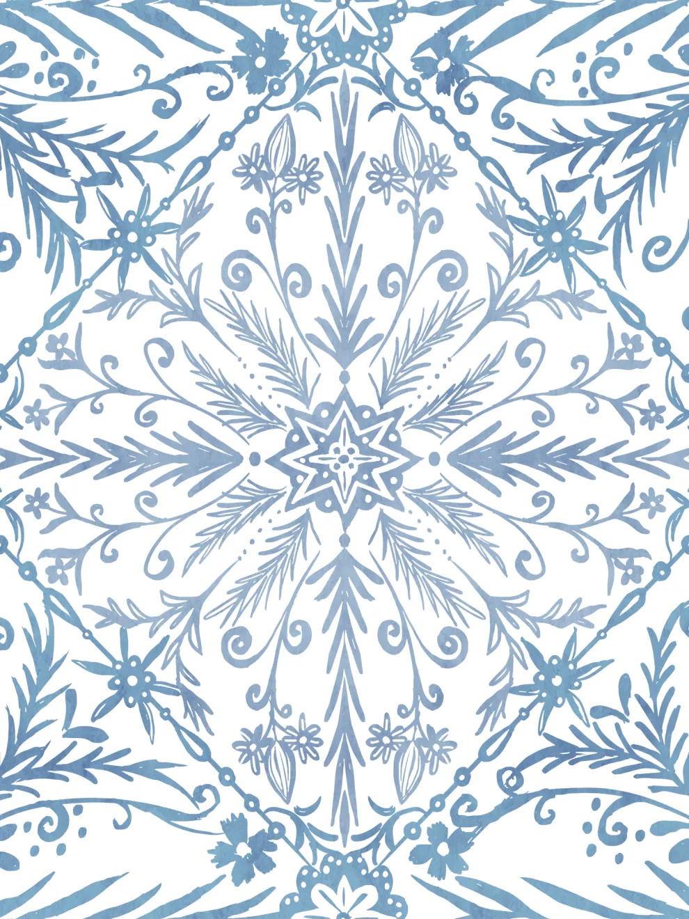 Elegant Moroccan Tile Pattern Wallpaper Mural