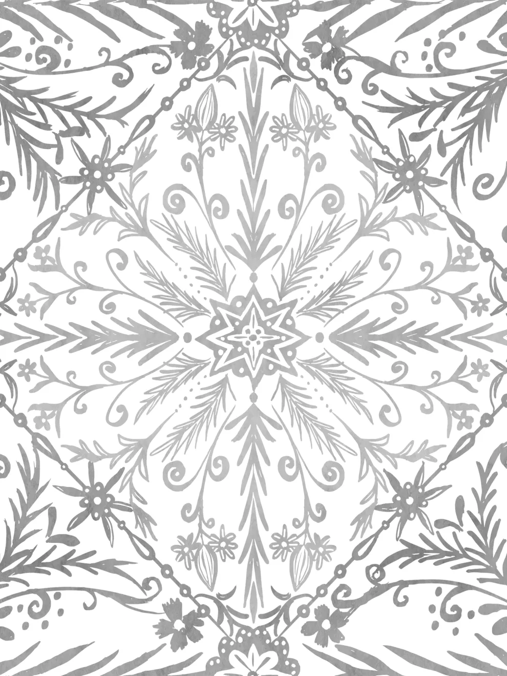 Elegant Moroccan Tile Pattern Wallpaper Mural