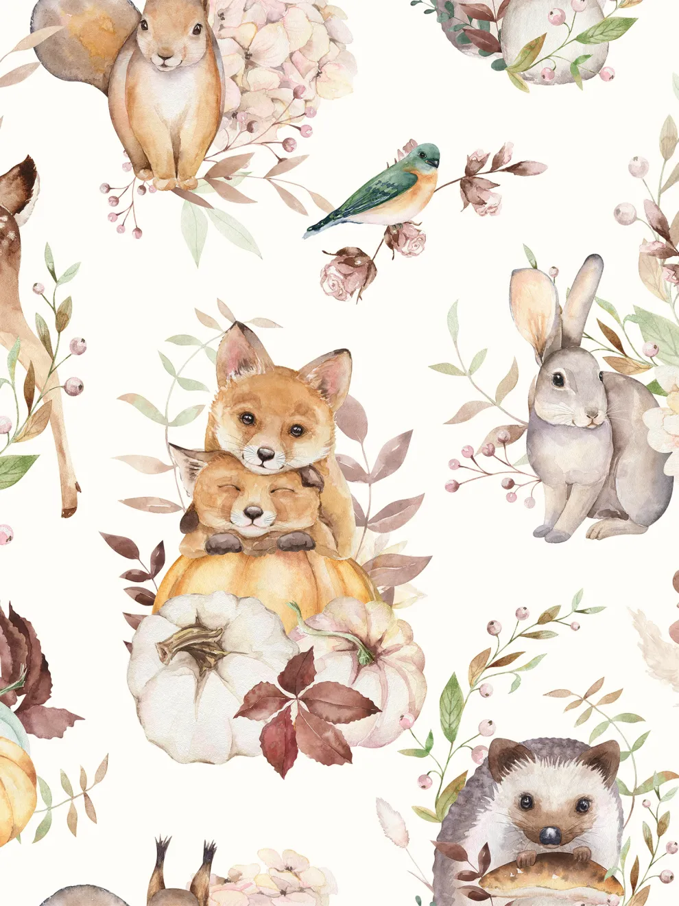 Enchanted Forest Animals Wallpaper Mural