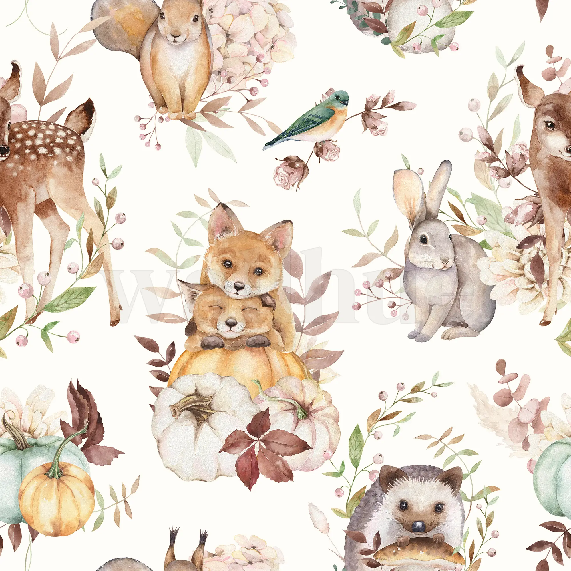 Enchanted Forest Animals Wallpaper Mural