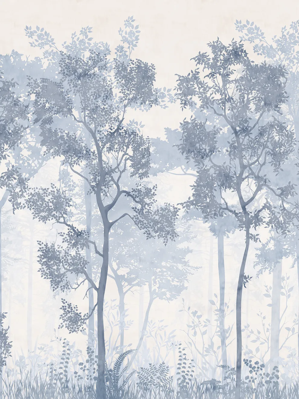 Tranquil Dawn Forest Wallpaper Mural