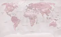 Global Geographic  World Map Wallpaper Mural
