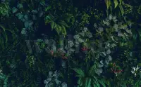 Elegant Botanical Jungle Greenery Wallpaper Mural