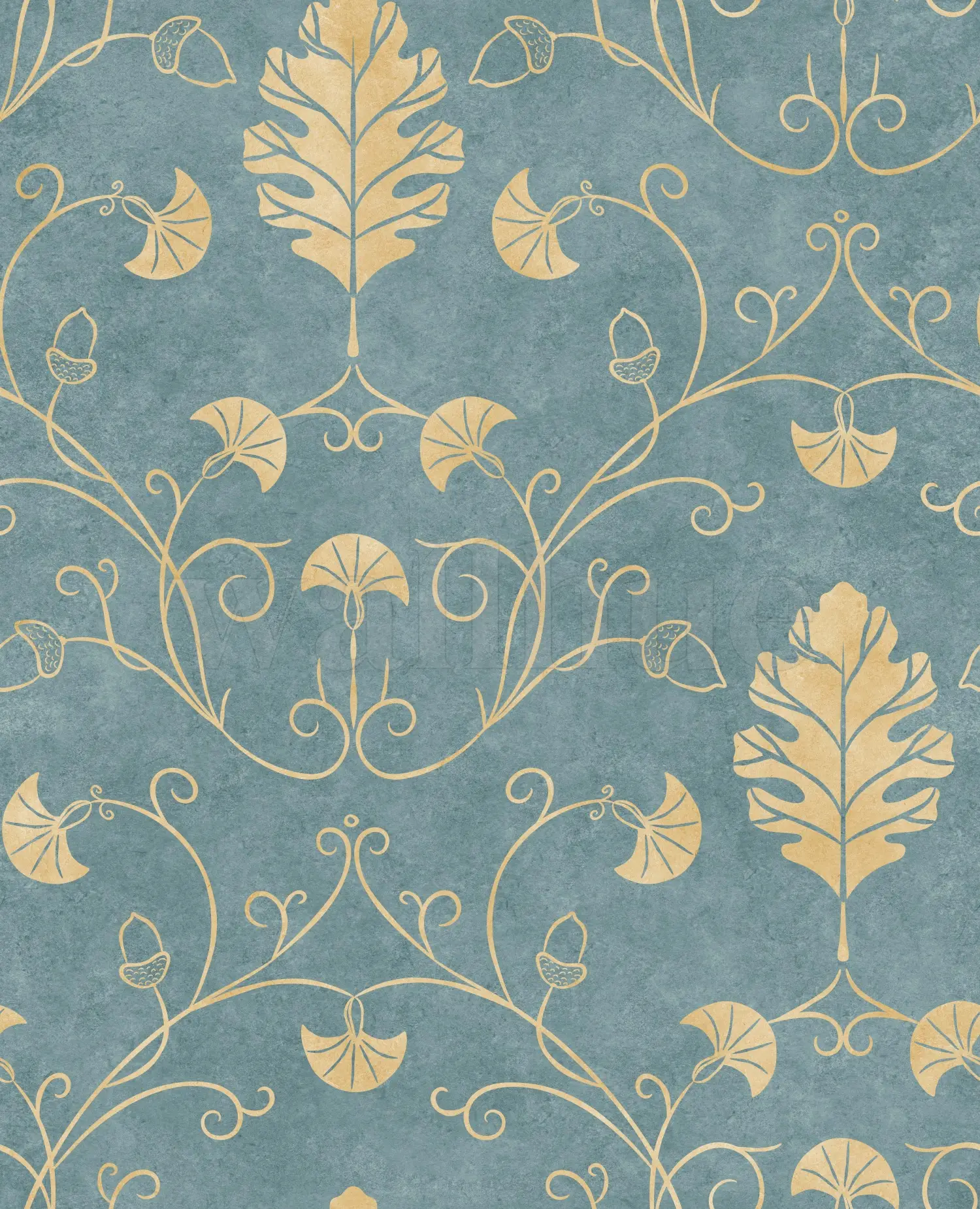 Elegant Floral Vine Pattern Wallpaper Mural