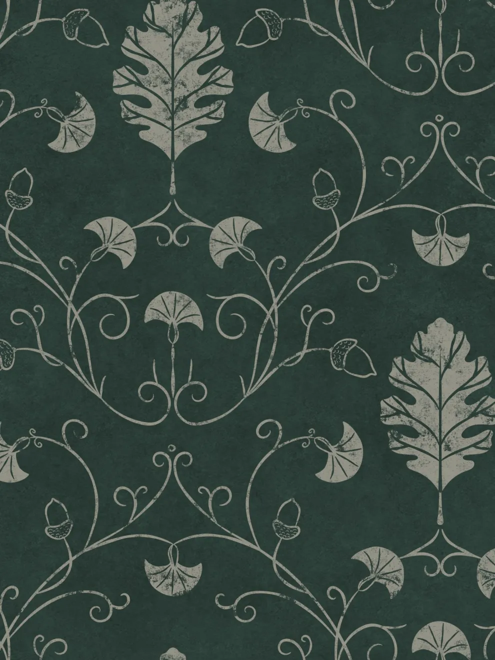 Elegant Floral Vine Pattern Wallpaper Mural
