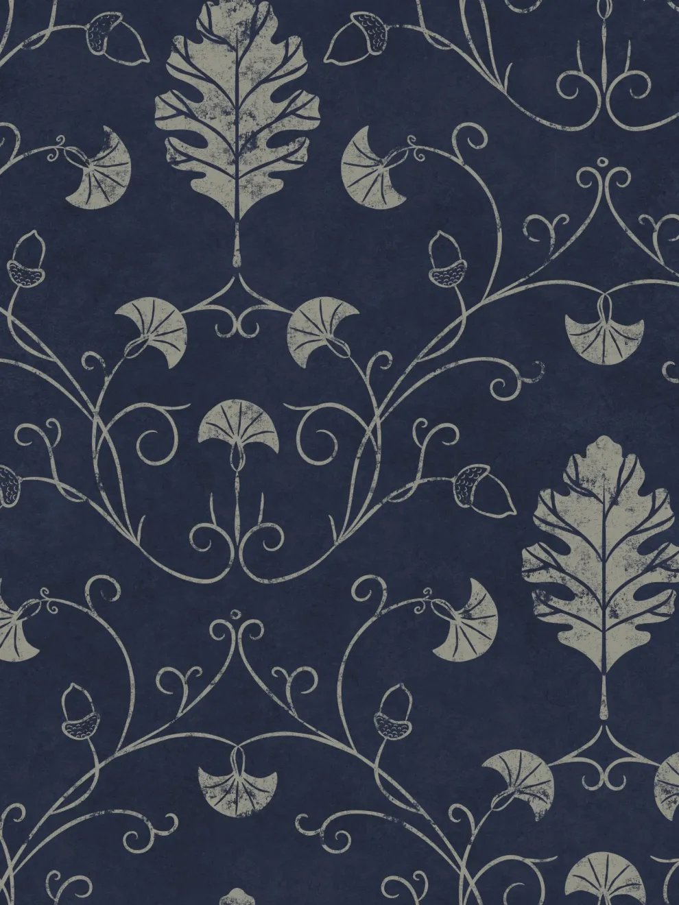 Elegant Floral Vine Pattern Wallpaper Mural