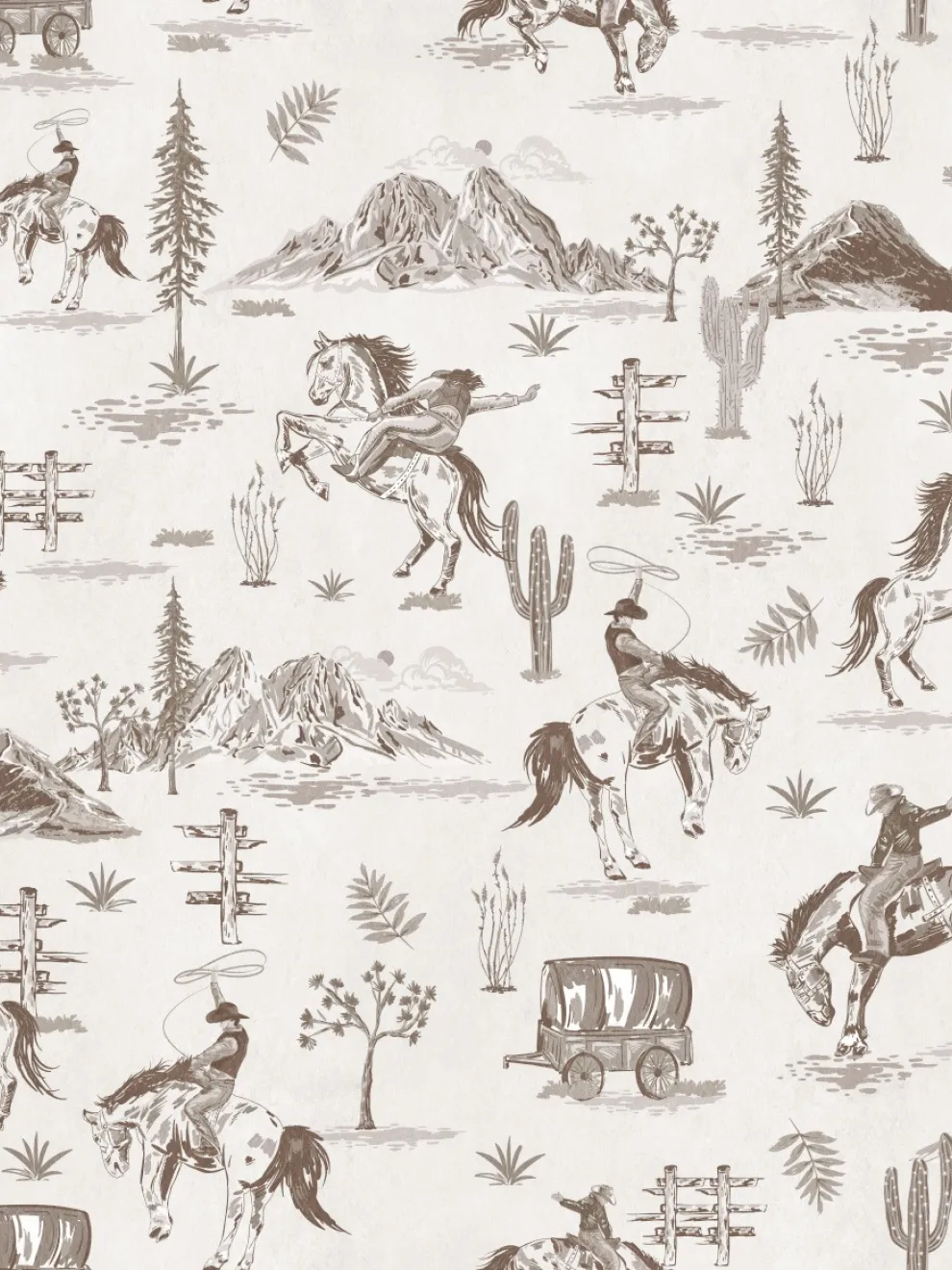 Western Cowboy Horses Adventure Wallpaper Mural