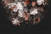 Enchanted Dark Dutch Floral Bouquet Wallpaper Mural