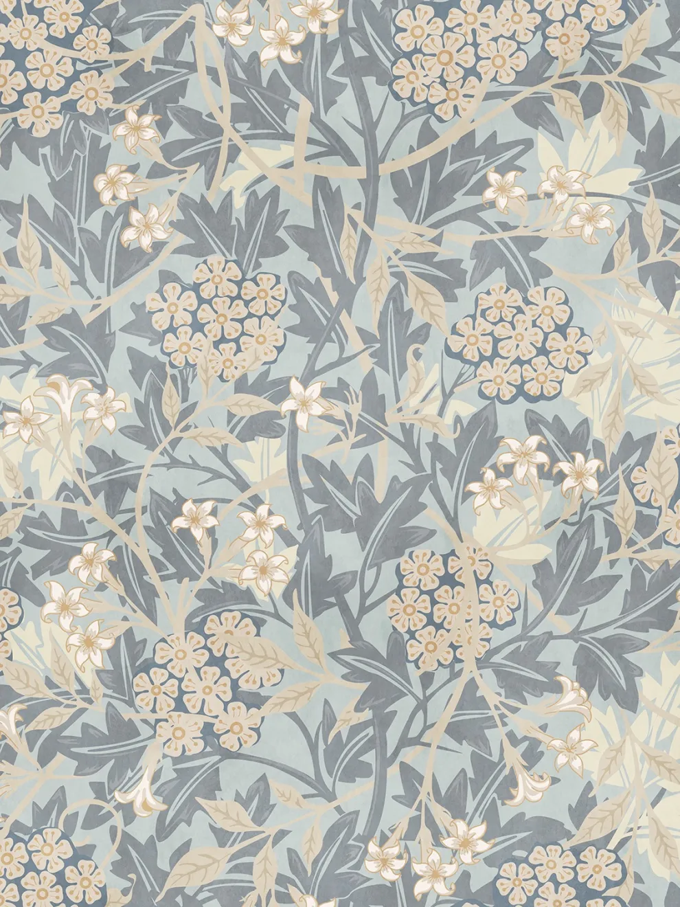 Classic Botanical Floral Foliage Wallpaper Mural