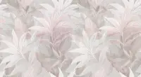 Elegant Pastel Color Lily Leaves Wallpaper Mural
