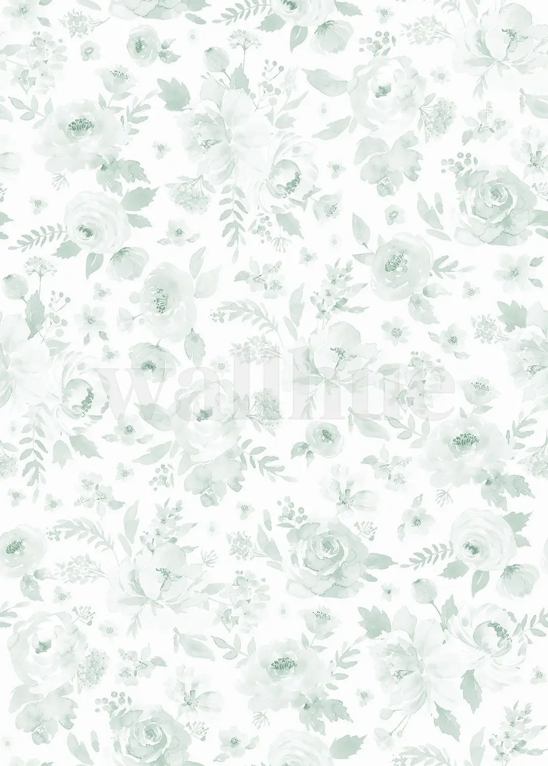 Elegant Soft English Floral Wallpaper Mural