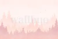 Kids Peaceful Forest Silhouette Wallpaper Mural